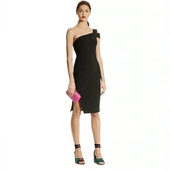 Likely Elegant Black One Shoulder Dress - Picture 1 of 9